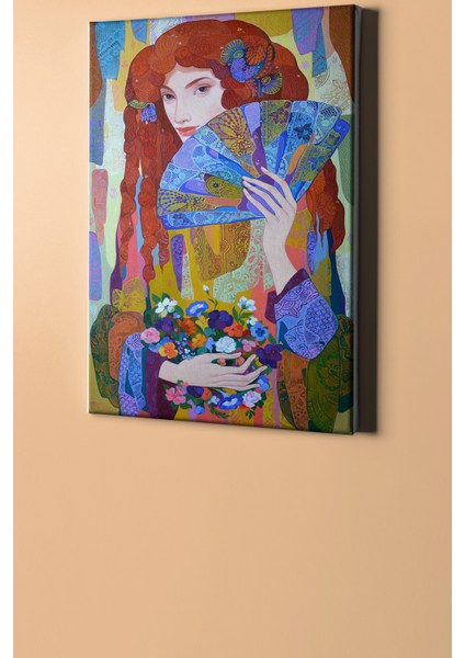 Sayılarla Boyama Seti Kasnaklı Renklerdeki Bakış 70 x 90 cm