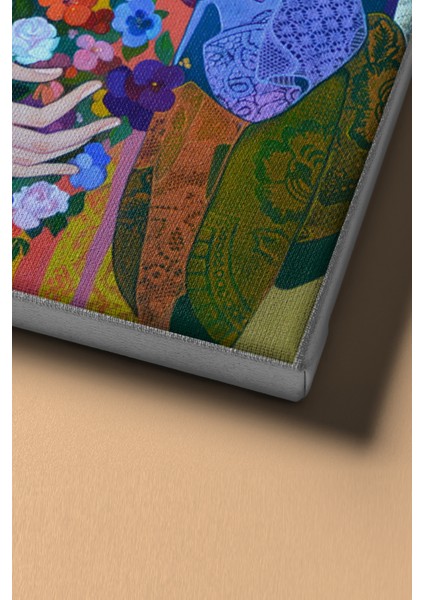 Sayılarla Boyama Seti Kasnaklı Renklerdeki Bakış 70 x 90 cm