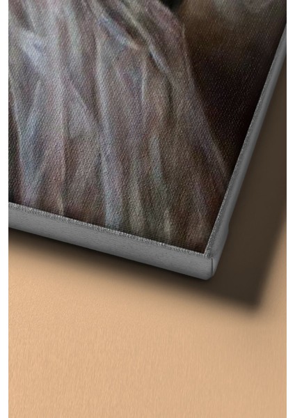 Sayılarla Boyama Seti Kasnaklı Yeşil Elbiseli Kadının Hüznü 40 x 50 cm