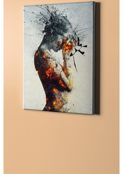 Sayılarla Boyama Seti Kasnaklı Kadının Yok Oluşu 60 x 75 cm fiyatları