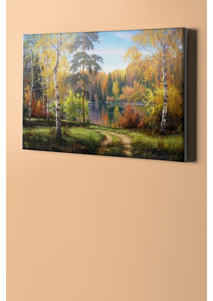 Sayılarla Boyama Seti Kasnaklı Kayın Ormanı 40 x 50 cm