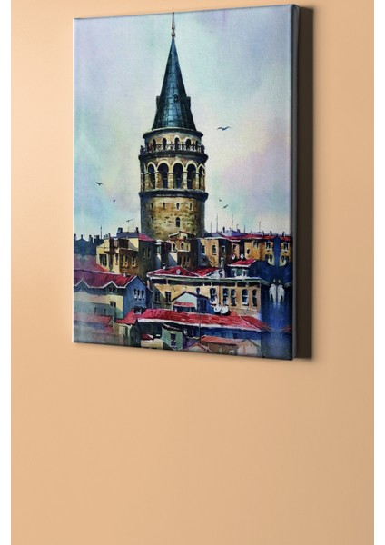 Sayılarla Boyama Seti Çerçeveli Kasnaklı Galata Kulesi 2 40 x 50 cm fiyatları