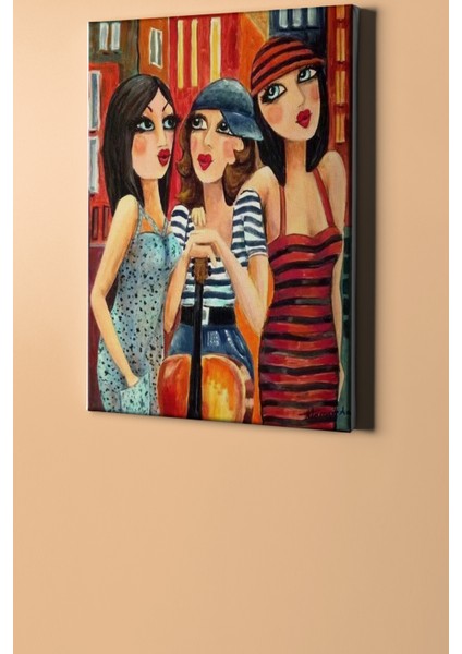 Sayılarla Boyama Seti Kasnaklı Kız Kardeşler 60 x 75 cm fiyatları