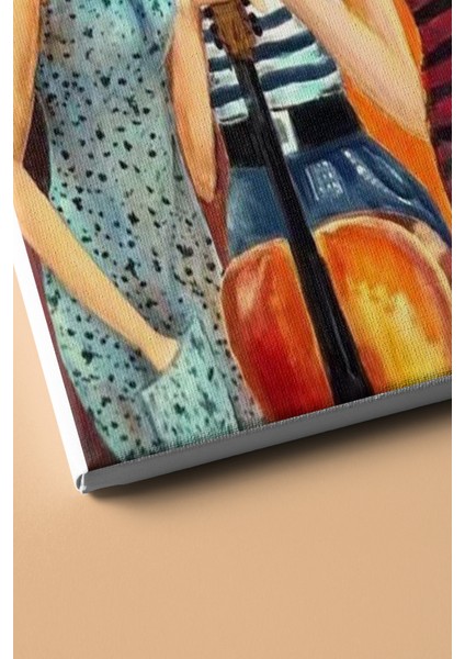 Sayılarla Boyama Seti Kasnaklı Kız Kardeşler 60 x 75 cm modelleri