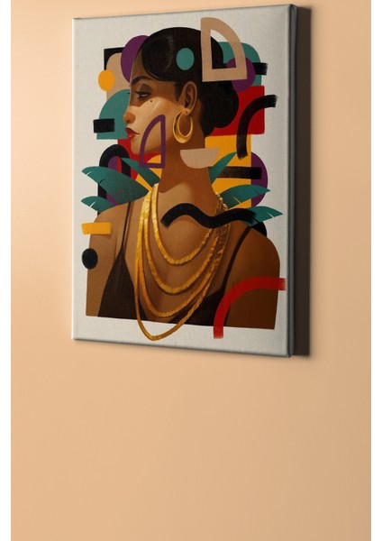 Sayılarla Boyama Seti Çerçeveli Kasnaklı Süslü Kadın 50 x 65 cm fiyatları