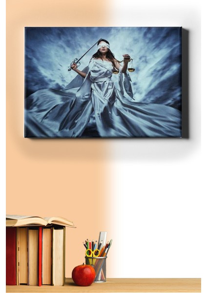 Sayılarla Boyama Seti Kasnaklı Adalet 2 50 x 65 cm