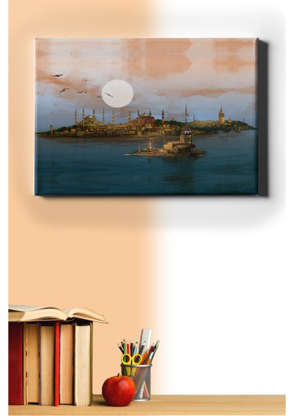 Sayılarla Boyama Seti Kasnaklı Istanbul Panaroması 40 x 50 cm