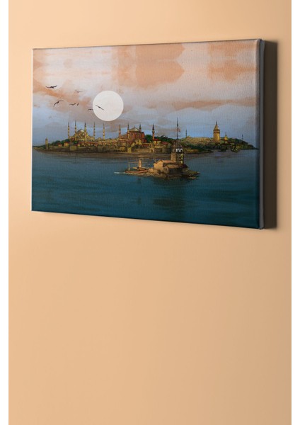 Sayılarla Boyama Seti Kasnaklı Istanbul Panaroması 40 x 50 cm