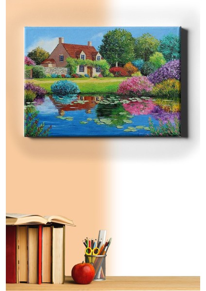 Sayılarla Boyama Seti Kasnaklı Çiçek Bahçesi 70 x 90 cm