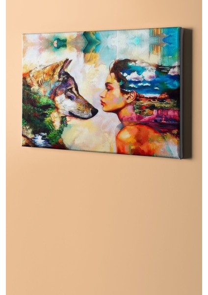 Sayılarla Boyama Seti Kasnaklı Kurt Vekadın 50 x 65 cm fiyatları