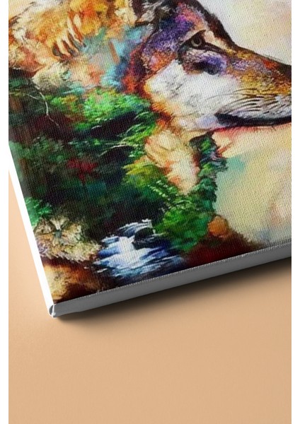 Sayılarla Boyama Seti Kasnaklı Kurt Vekadın 50 x 65 cm modelleri