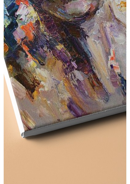 Sayılarla Boyama Seti Çerçeveli Kasnaklı Renkli Yüz 7 50 x 65 cm modelleri