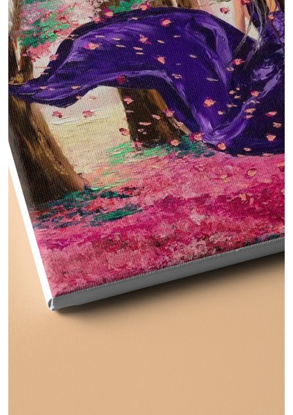 Sayılarla Boyama Seti Kasnaklı Ormandaki Kadın 50 x 65 cm modelleri