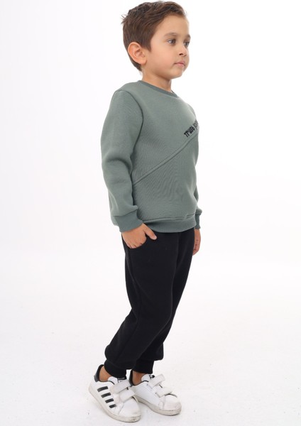 Erkek Çocuk Nakışlı Eşofman Takım