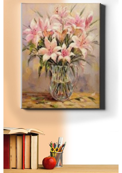 Sayılarla Boyama Seti Kasnaklı Zarif Zambak 40 x 50 cm