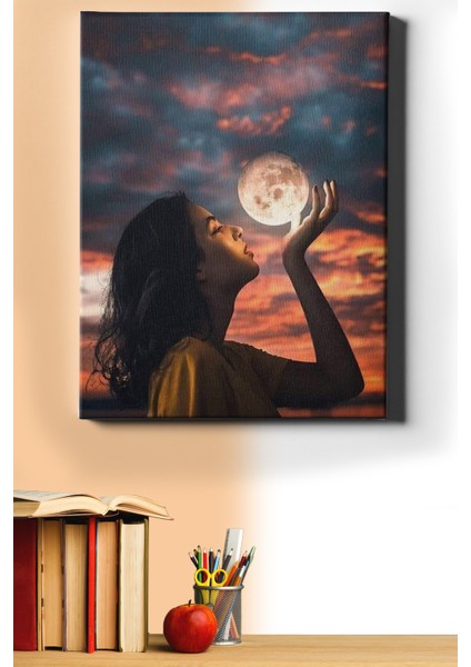 Sayılarla Boyama Seti Kasnaklı Dolunayla Fotoğraf 40 x 50 cm