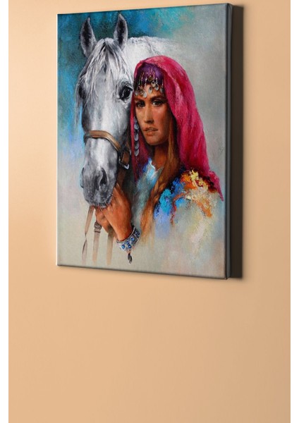 Köylü Güzeli Sayılarla Boyama Seti Kasnaklı 40 x 50 cm fiyatları