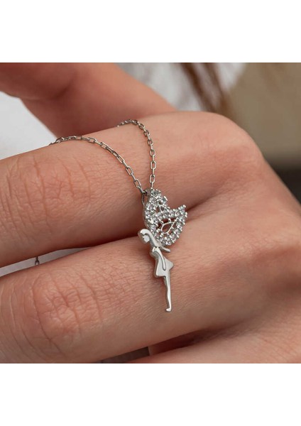 Gümüş Peri Kızı Kadın Kolye indirimleri