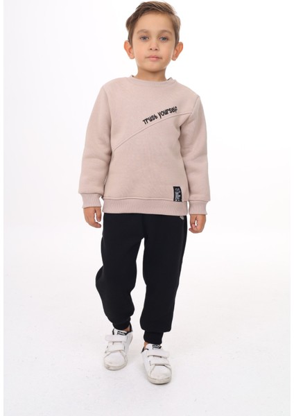 Erkek Çocuk Nakışlı Eşofman Takım