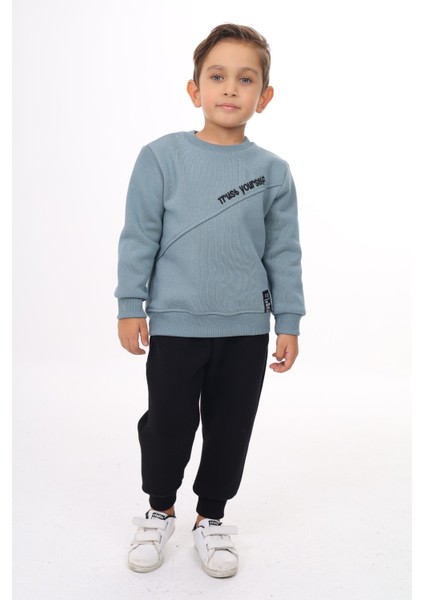 Erkek Çocuk Nakışlı Eşofman Takım