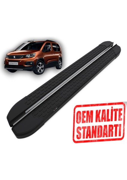 Rifter ''Kısa Şase'' 2019 2025 Araca Özel Nevada Siyah Yan Basamak
