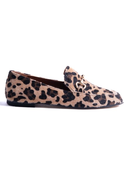 Royal Leopar Cilt Toka Detaylı Babet