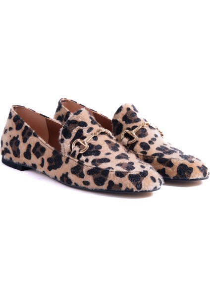 Royal Leopar Cilt Toka Detaylı Babet fiyatları