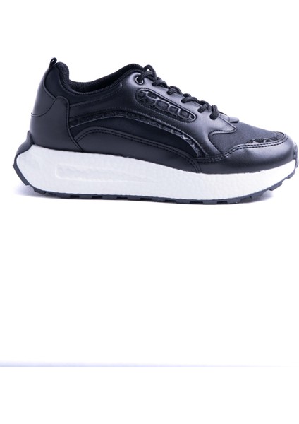 Row Siyah Parlak Detaylı Sneaker