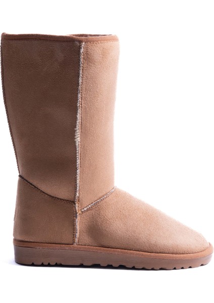 Rox Uzun Taba Süet Içi Kürklü Bot