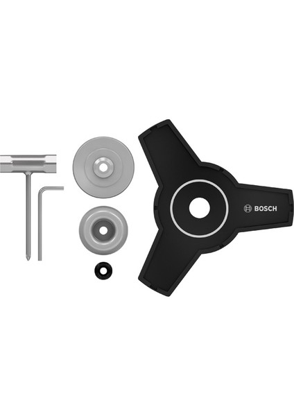 Metal Bıçak Seti 23CM, 2mm + Kit (Spacer + Locking Plate + Lock Nut + Locking Tool + Spanner) (Agc 36V-33 Için) fiyatları