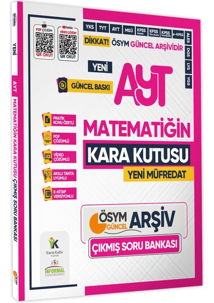 2025 YKS-TYT Matematik Tek Kitap ve AYT Matematiğin Kara Kutusu Çıkmış Soru Bankası 2’li Set Çözümlü fiyatları
