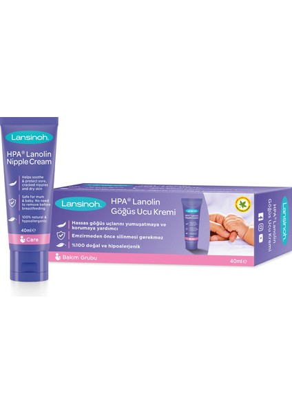 Lanolin Göğüs Ucu Kremi 40 ml + 10 ml Set