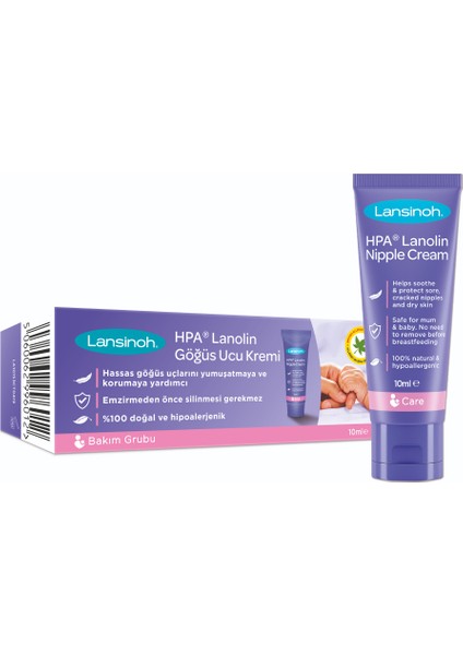 Lanolin Göğüs Ucu Kremi 40 ml + 10 ml Set