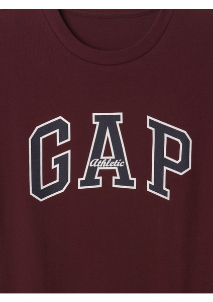 Erkek Bordo Gap Logo T-Shirt