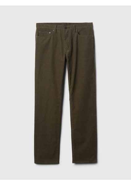 Erkek Haki Gapflex Kadife Straight Jean Pantolon fiyatları
