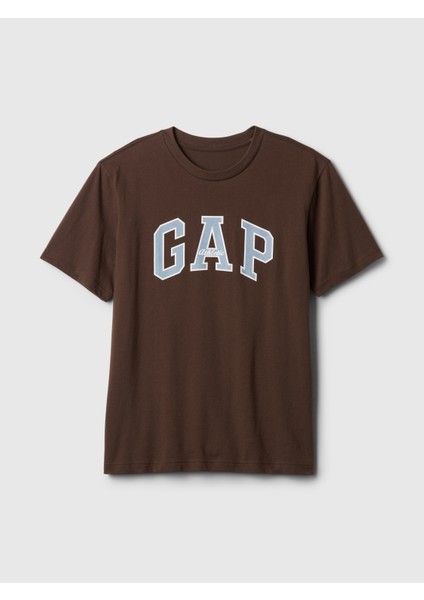 Erkek Kahverengi Gap Logo T-Shirt