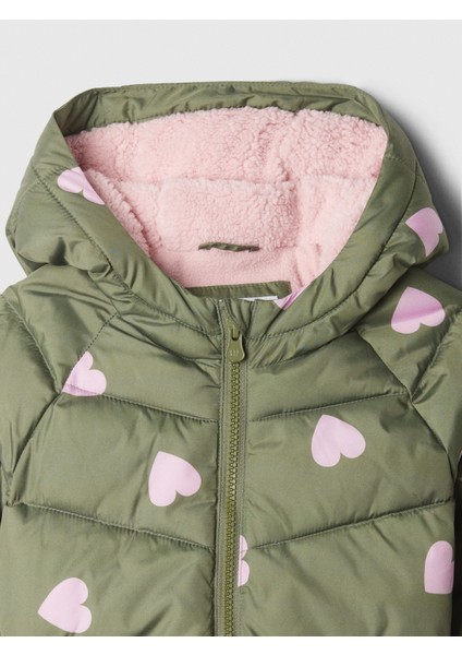 Kız Bebek Haki Cozy Puffer Şişme Mont fiyatları