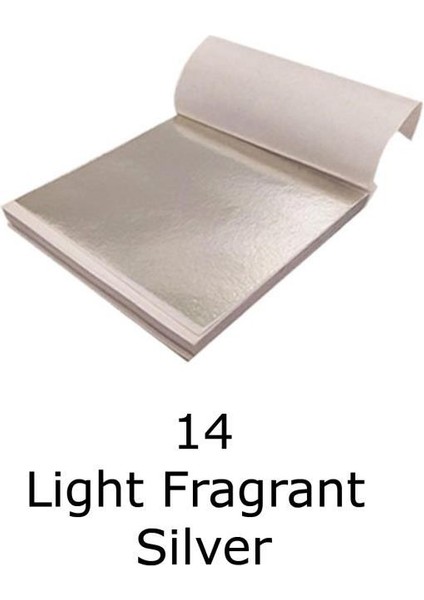 Varak Kaplama Yaprak Metalik Folyo 9X9CM 10LU Paket 14 Light Fragrant Silver R5799F-14