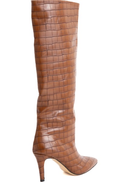 Shiny Kahve Croco Çizme modelleri