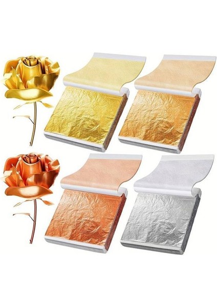 Varak Kaplama Yaprak Metalik Folyo 9X9CM 10LU Paket 11 Light Rose Gold R5799F-11 modelleri