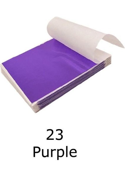 Varak Kaplama Yaprak Metalik Folyo 9X9CM 10LU 23 Purple R5799F-23