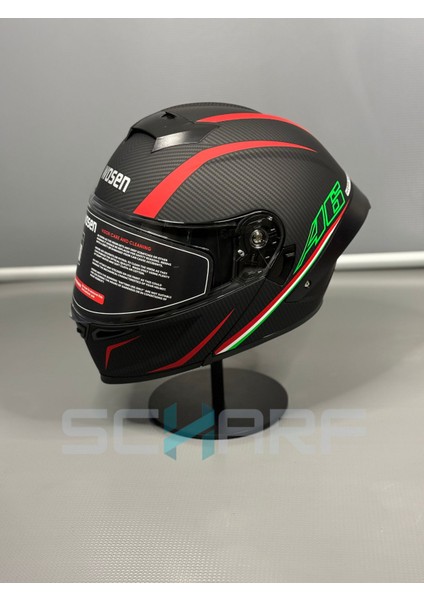 WS-202 Güneş Vizörlü Çene Açılır Kask