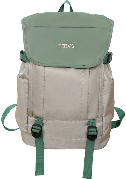 Yeni Japon Tarzı Kapaklı Sırt Çantası, Büyük Kapasiteli, Kontrast Renkli Gündelik Okul Çantası, Üniversite Öğrencileri Için Harika Bilgisayar Sırt Çantası (Yurt Dışından)