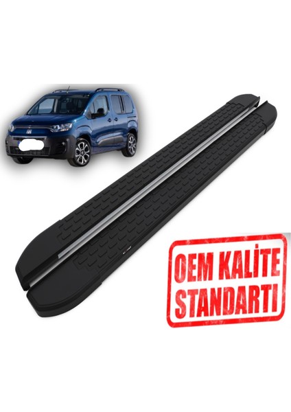 Doblo ''Kısa Şase'' 2023 2024 2025 Araca Özel Nevada Siyah Yan Basamak