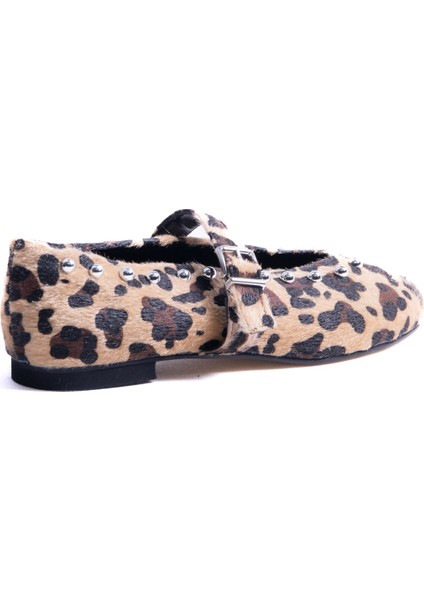 Tassel Leopar Taş Detaylı Babet fırsatları