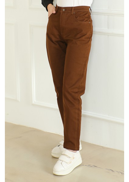 Momjean Salaş Kot Pantolon 5304-01 Kahverengi modelleri