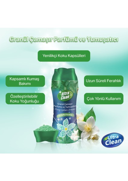 Ultra Clean  Granül Çamaşır Parfümü ve Yumuşatıcı - Kutup Işıkları Ormanı - 275G