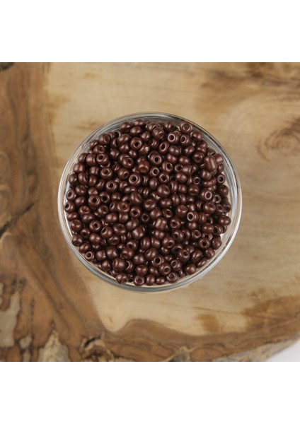 Abc Kum Boncuk Kahverengi 4 Mm 500 Gram 6/0 - K46