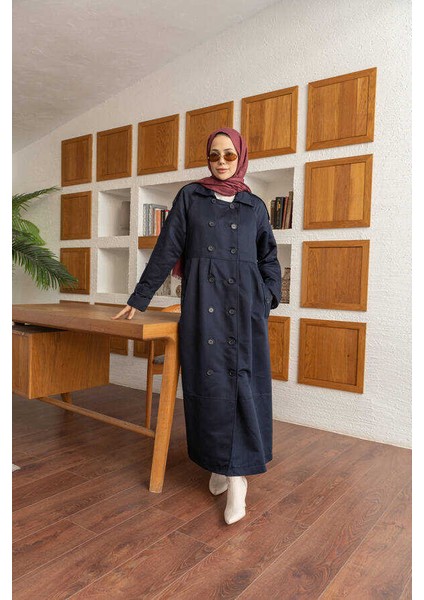 6632-REGLAN Kollu Süs Pileli Lens Ceket Lacivert fiyatları