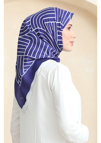 Soft Pamuk Eşarp 19089-04 Lacivert Krem fiyatları